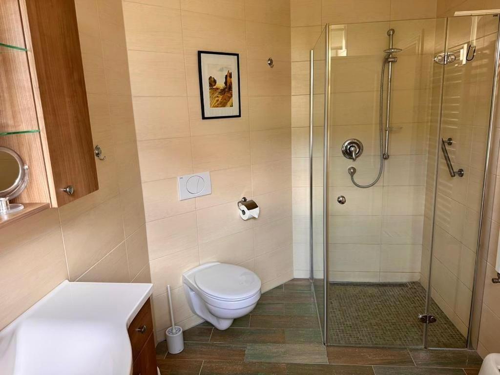 Ferienwohnung Seerose ザスニッツ エクステリア 写真